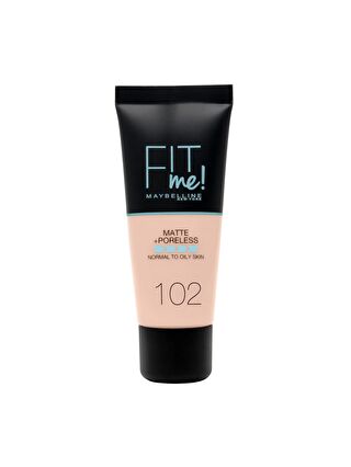 Maybelline New York Fit Me Matte+Poreless Fondöten - 102 Fair Ivory