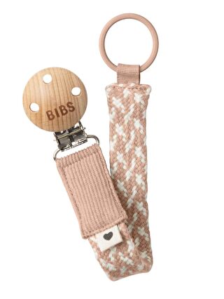 BİBS Paci Braid Emzik Askısı-Blush/Ivory