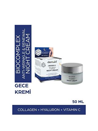 DERMOKIL Kırışıklık Karşıtı & Yenileyici Gece Kremi 50 ml