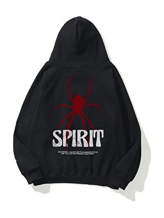 Trendseninle Kadın Spirit Sweatshirt Siyah