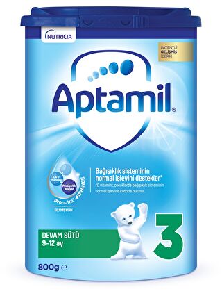 Aptamil 3 Devam Sütü 800 g 9-12 Ay Akıllı Kutu