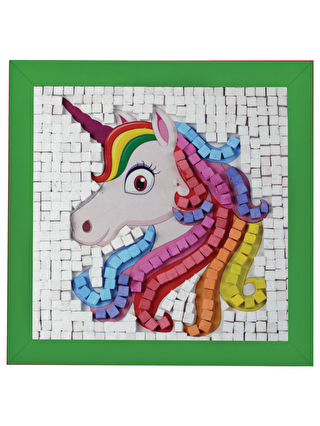 Playever Mozaik Sanat Seti - Unicorn (Ahşap Çerçeveli)