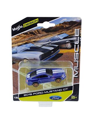 Maisto 2015 Mustang GT Oyuncak Araba 1:64 - Mavi