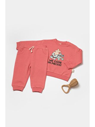 BabyCosy Organic Wear Pembe Sweatshirt & Pantolon Takımı