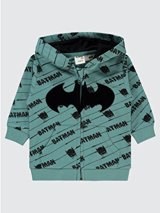 Civil Batman Erkek Bebek Hırka 6-18 Ay Pastel Yeşil