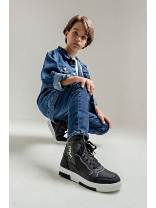 mnpc Erkek Çocuk Siyah Anatomik Sneaker Bot