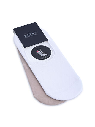 Beyaz-Açık Gri-Kırmızı