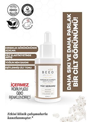 bee'o propolis Apibeauty Arı Zehirli Propolisli Anti-aging Yüz Bakım Serumu 30ml