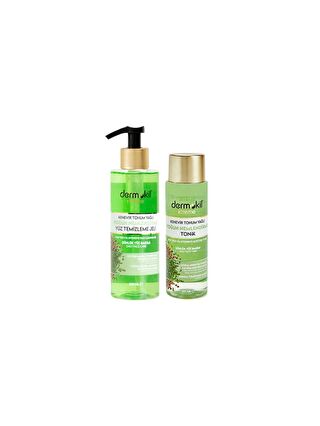 DERMOKIL Kenevir Yüz Temizleme Jeli 400 ml + Kenevir Tonik 200 ml