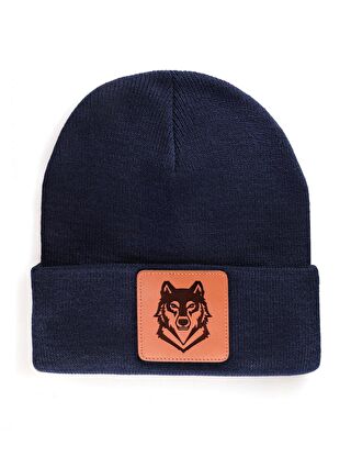 BlackBörk V1 Akrilik Kurt - 4 Kod Logolu Unisex Lacivert Bere (Beanie)