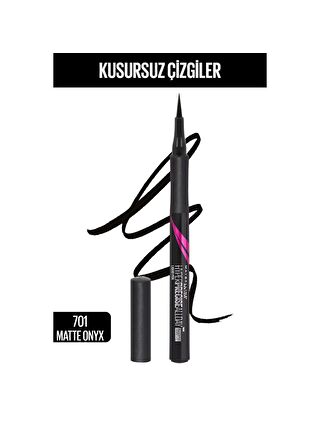 Maybelline New York Hyper Precise All Day Eyeliner - 701 Matte Onyx (Mat Siyah)