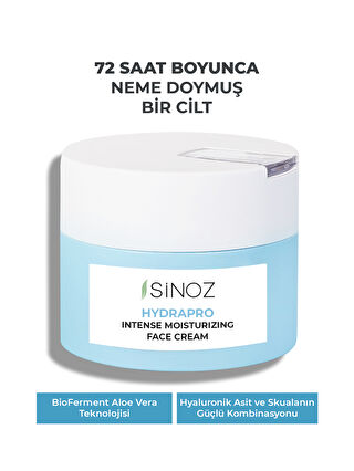 Sinoz Hydrapro Su Bazlı Yoğun Nemlendirici Yüz Bakım Kremi (kar Mantarı Mucizesiyle) 50 Ml