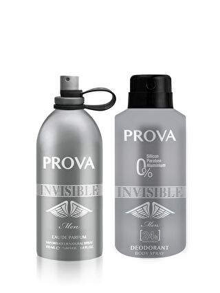 Prova Invisible EDP Erkek Parfüm 120 ml ve Deodorant 150 ml