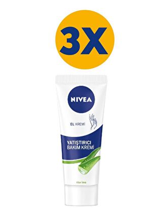 NIVEA Aloe Veralı Yatıştırıcı Bakım El Kremi - 75 ml X 3