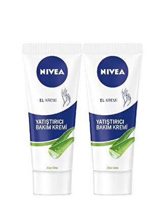 NIVEA Aloe Veralı Yatıştırıcı Bakım El Kremi - 75 ml X 2