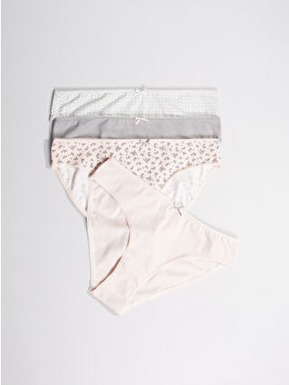 Açık Gri Baskılı