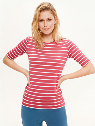 Dark Pink Striped