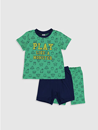 Açık Yeşil Baskılı