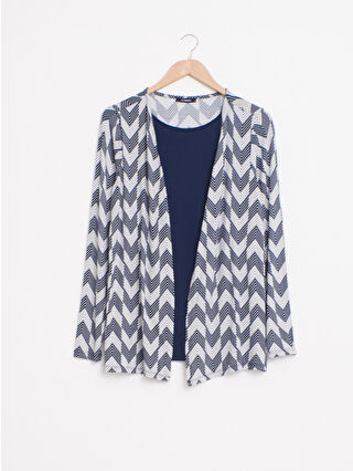 Koyu Lacivert Baskılı