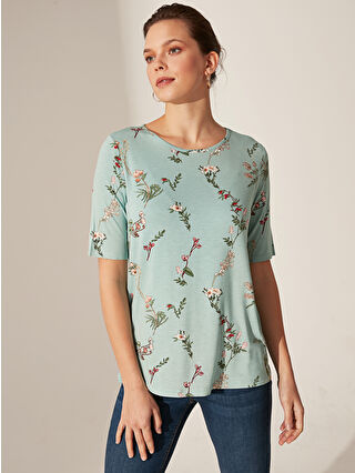 Nane Yeşili Baskılı