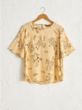 Koyu Sarı Baskılı