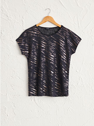 Navy Printed