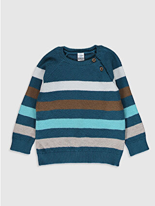 Koyu Su Mavisi Çizgili