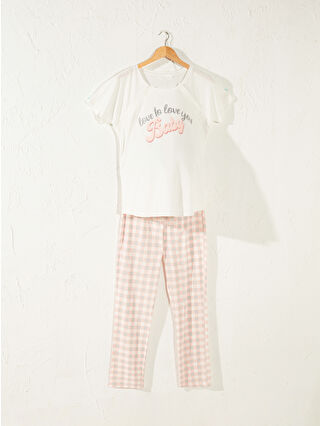 Açık Pembe Baskılı