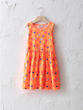 Neon Orange Printed