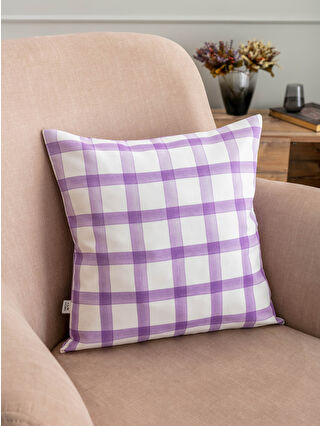 لون ليلكي داكن مطبوع