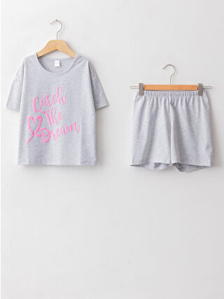 Gri Melanj Baskılı