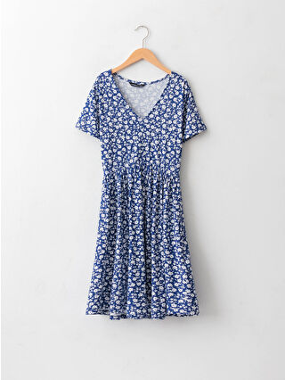 لون نيلي فاتح مطبوع