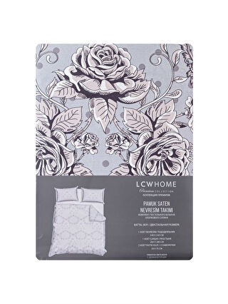 لون رمادي داكن مطبوع