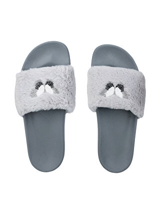 لون رمادي داكن مطبوع