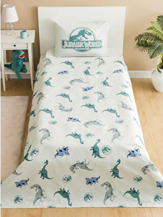 LCW HOME Karışık Dinozor Baskılı Tek Kişilik Çocuk Pike Seti