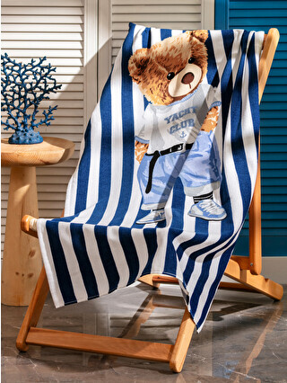 LCW HOME Teddy Bear Printed Beach Towel 70x150 cm - S4MH59Z8-F9C