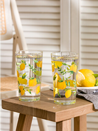 LCW HOME Lemon Printed Glass 2 Pack 570 Ml - S4MV87Z8-F9C | LC Waikiki