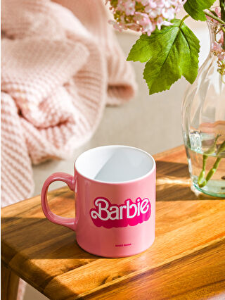 LCW HOME Pembe Barbie Baskılı Seramik Kupa 320 Ml