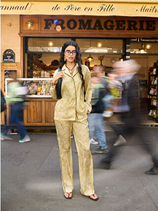 Light Yellow Printed