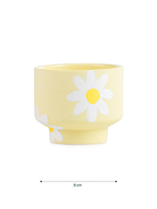 Açık Sarı Baskılı