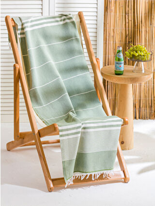 Zeytin Yeşili Çizgili