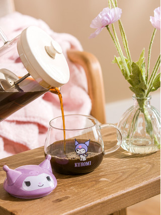 LCW HOME Kuromi Print Glass Mug With Lid - 380 Ml - S6DE11Z8-F9C