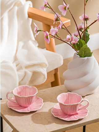 LCW HOME Patterned 2 Person Porcelain Coffee Cup Set 90 Ml
