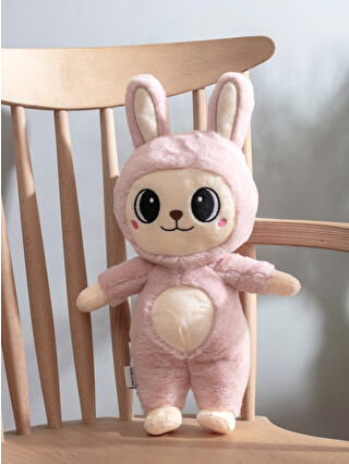 LCW HOME Pembe Tavşan Figürlü Pelüş Bebek Kırlent 40 cm - S6IR71Z1