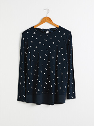 Light Navy Printed