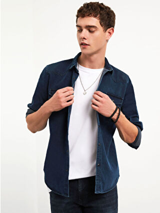 Orta Mavi Yıkamalı