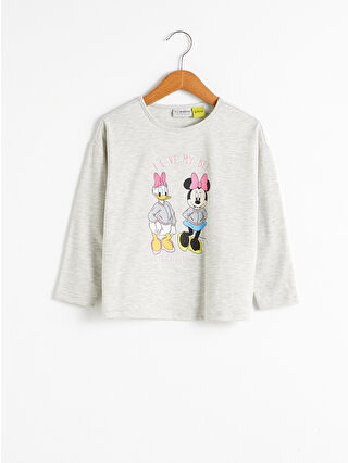 Grey Melange Printed