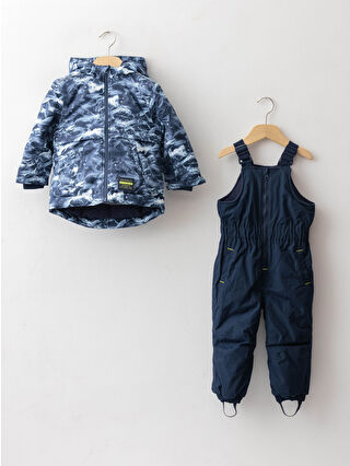 Navy Printed