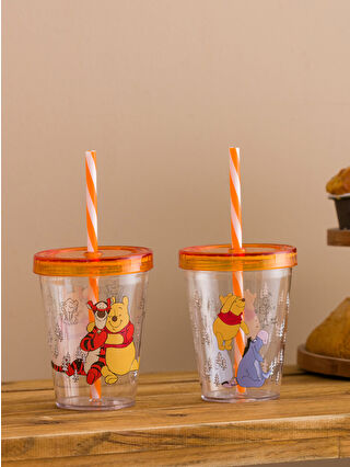 LCW HOME Karışık Winnie The Pooh Baskılı Pipetli Bardak 2'li