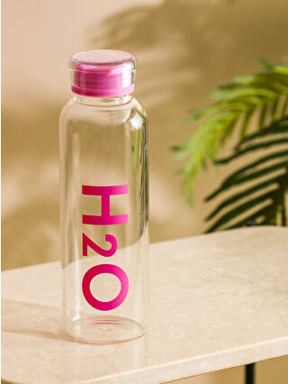 H2O Pembe Baskılı Matara 500 Ml